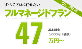 すべてプロに任せたい フルマネージドプラン50万円