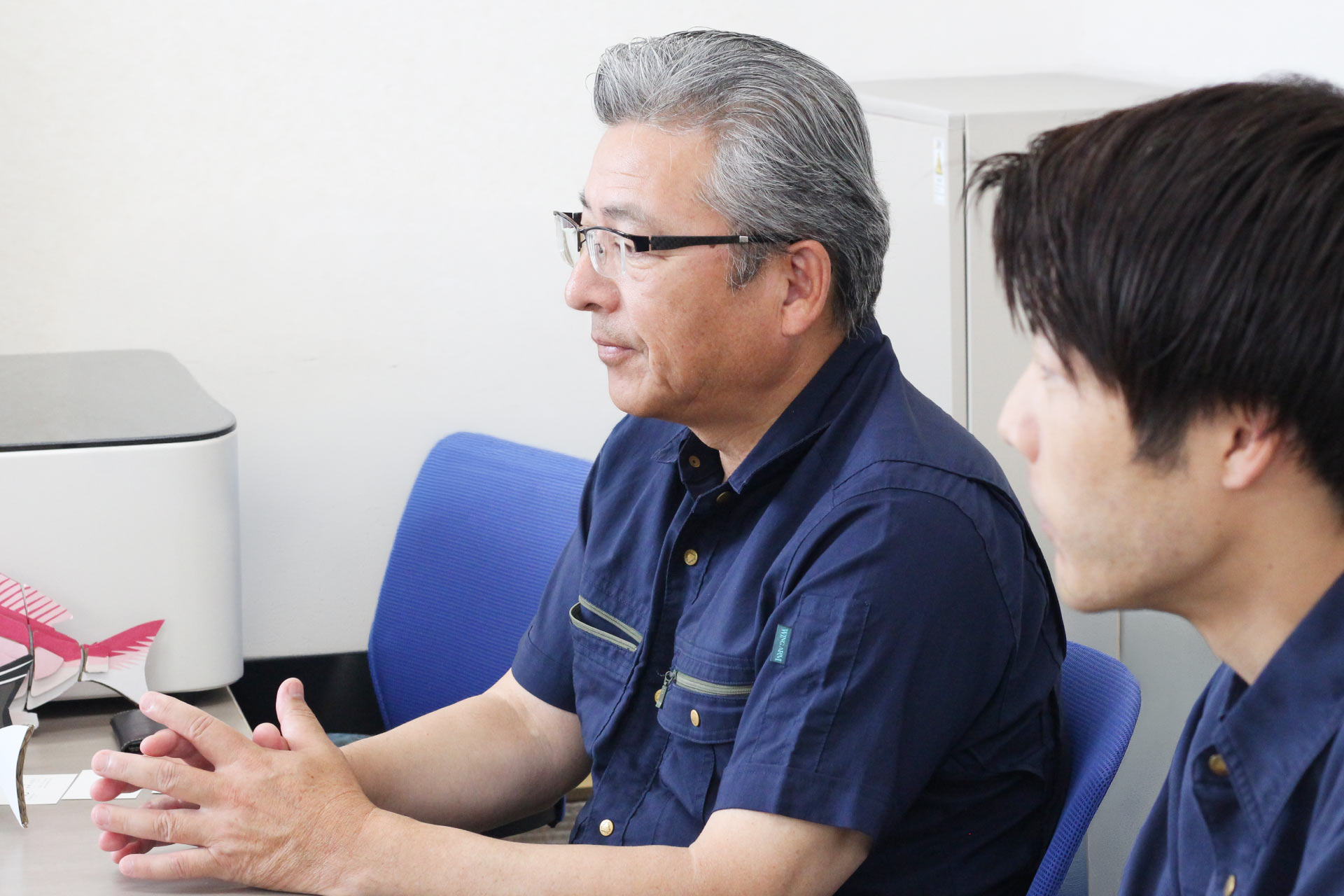 取材に応じる株式会社ケイアイ静岡のお二方